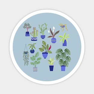 Houseplants Cactus and Succulents Magnet